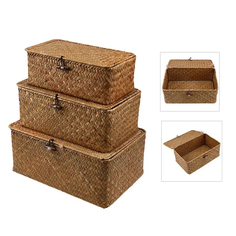 Handwoven Wicker Storage Basket