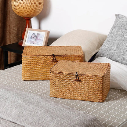 Handwoven Wicker Storage Basket