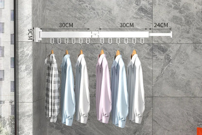 Retractable Folding Clothes Drying Rack