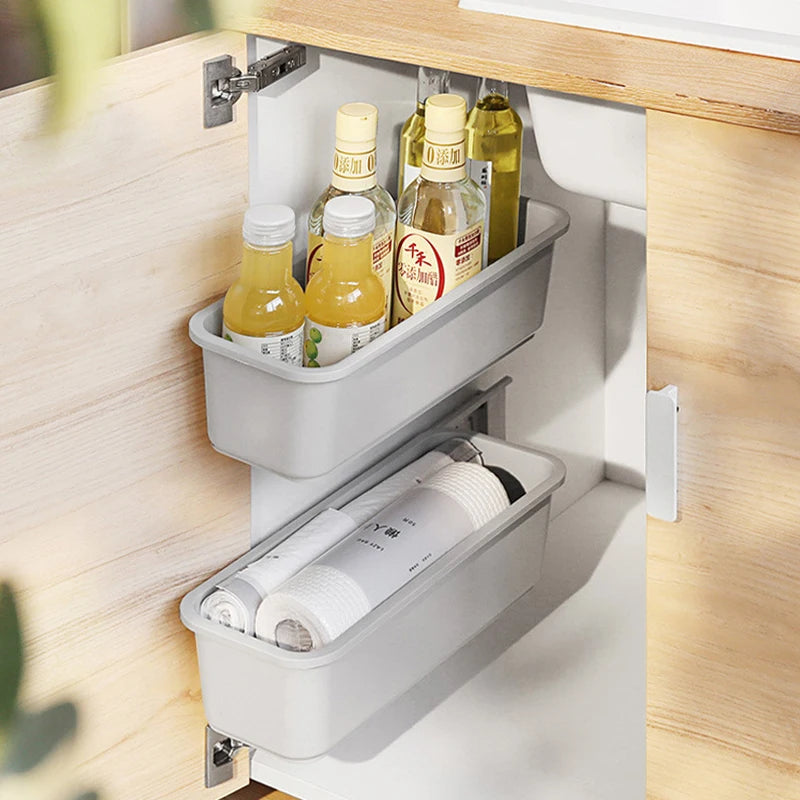 Under Sink Storage Rack Organizer Spice Bottle Shelf