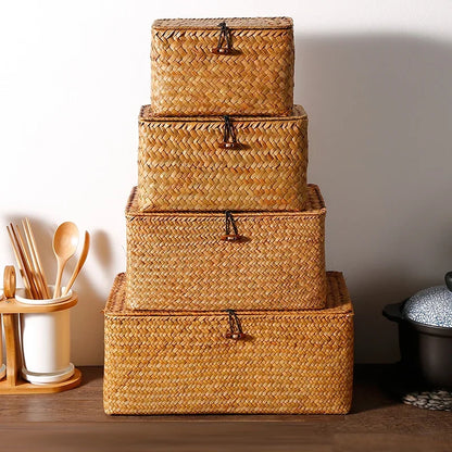 Handwoven Wicker Storage Basket