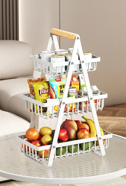 2/3-Tier Countertop Fruit Basket Organizer