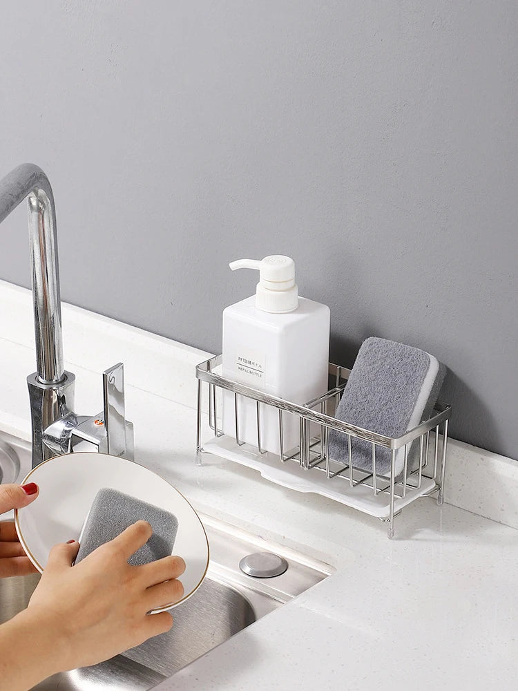 Stainless Steel Kitchen Sink Sponge Holder