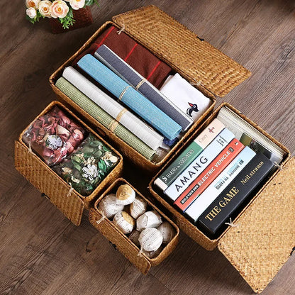 Handwoven Wicker Storage Basket