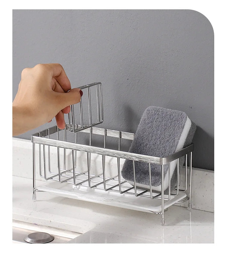 Stainless Steel Kitchen Sink Sponge Holder