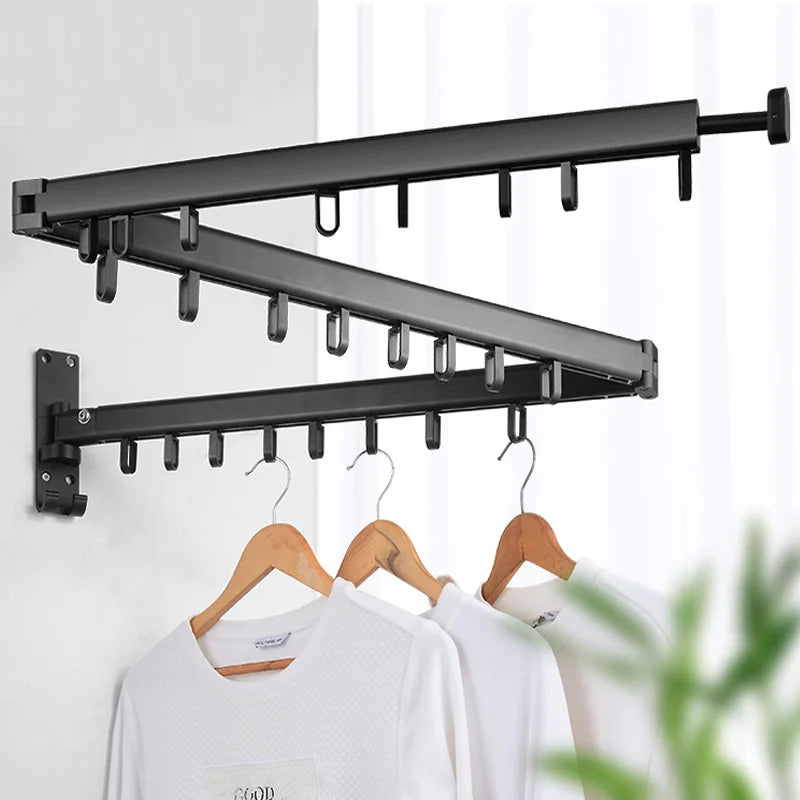 Retractable Folding Clothes Drying Rack