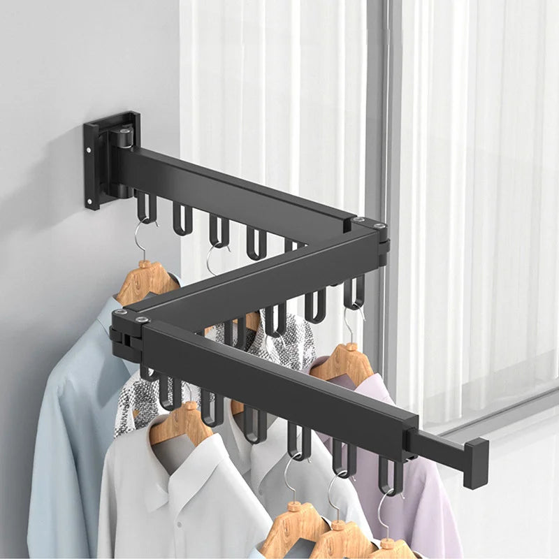 Retractable Folding Clothes Drying Rack