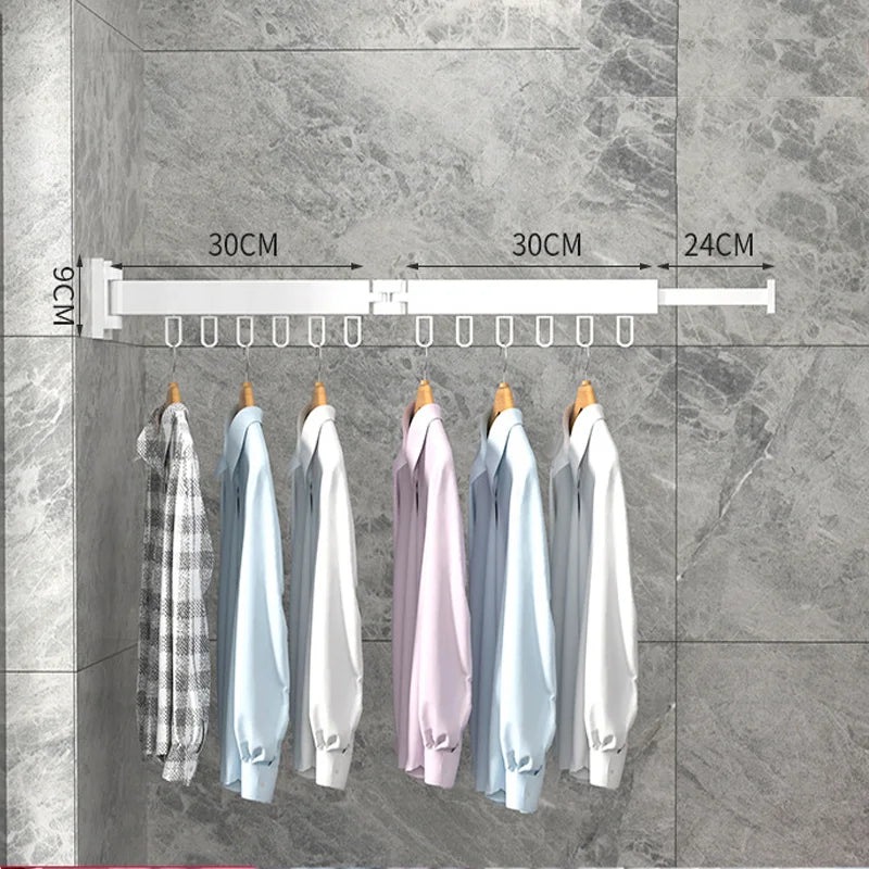 Retractable Folding Clothes Drying Rack