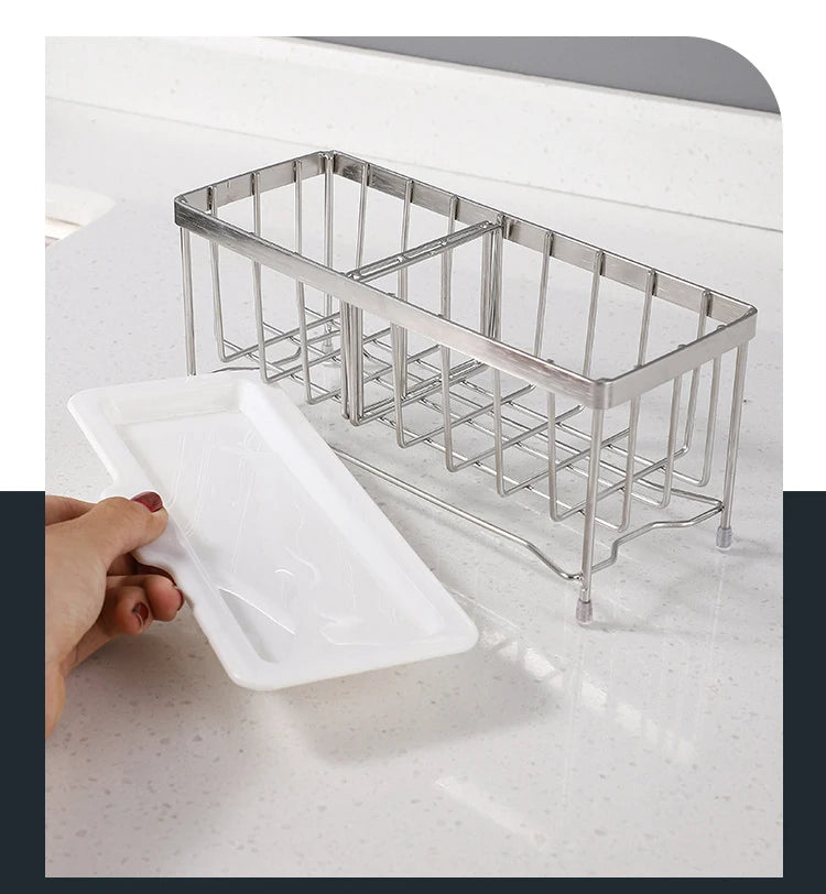 Stainless Steel Kitchen Sink Sponge Holder