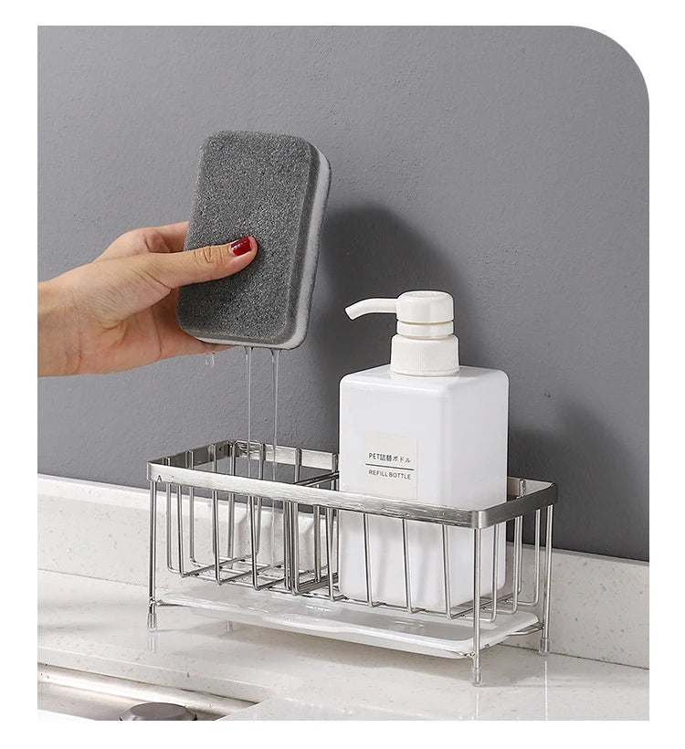 Stainless Steel Kitchen Sink Sponge Holder