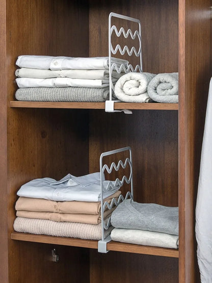 Closet Shelf Dividers for Organized Wardrobes