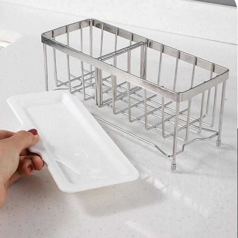 Stainless Steel Kitchen Sink Sponge Holder