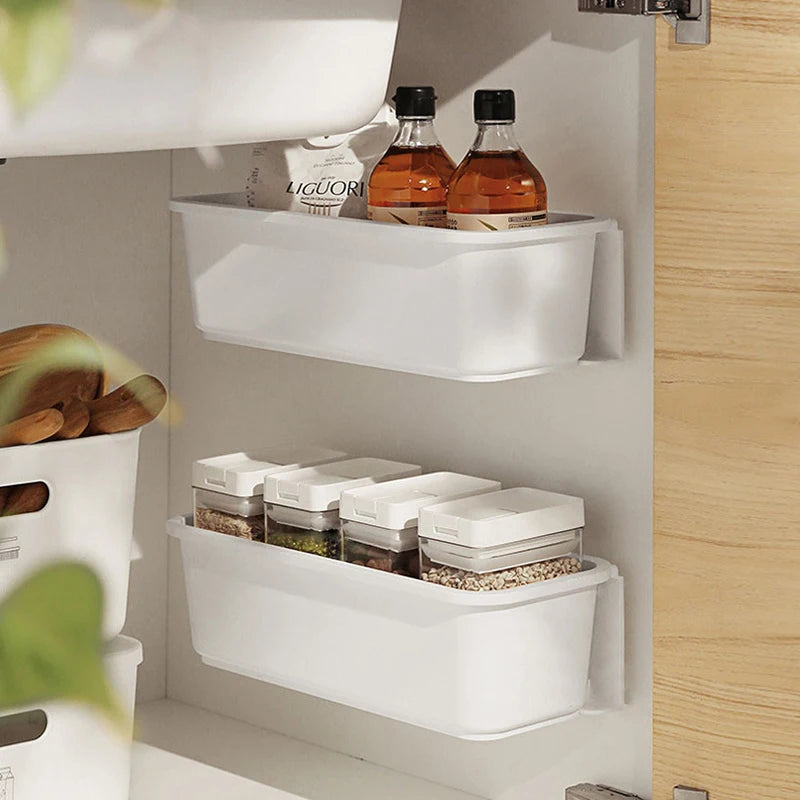 Under Sink Storage Rack Organizer Spice Bottle Shelf