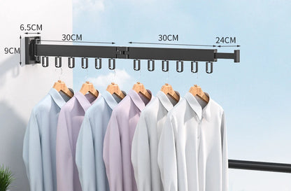 Retractable Folding Clothes Drying Rack