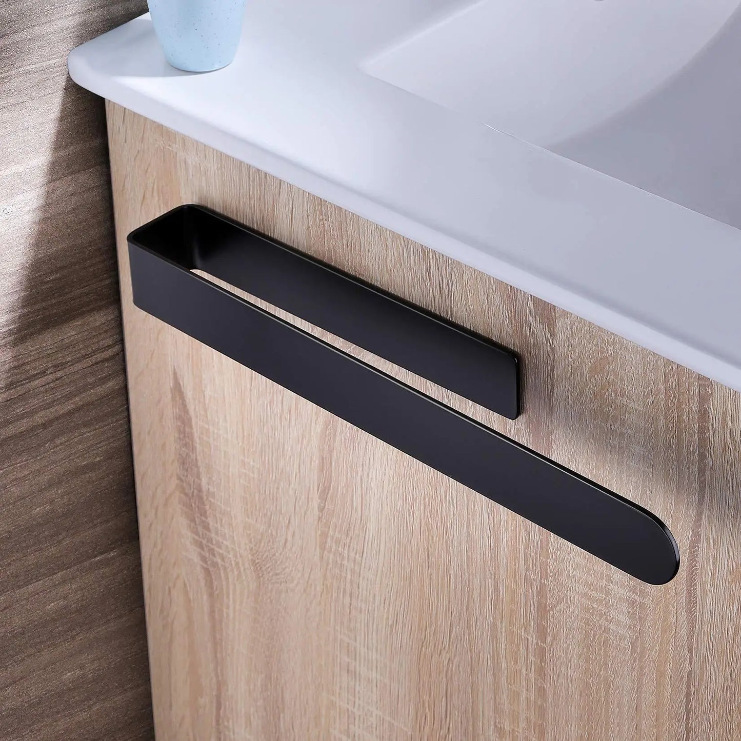 Matte Black Stainless Steel Bathroom Holder